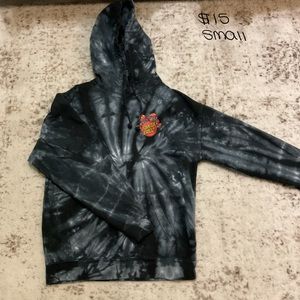 Small Dark Tie Dye - Santa Cruz Hoodie